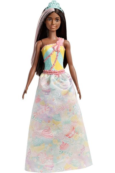 Barbie Dreamtopia Princess Doll, Approx 12-Inch Brunette with Pink Hairstreak Wearing Colorful Candy