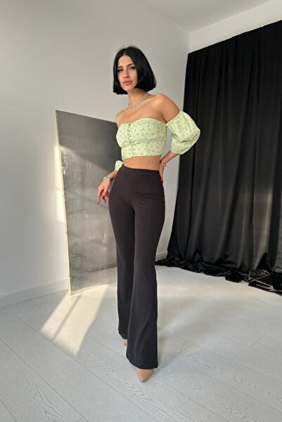 Genel Markalar Siyah İspanyol Tayt