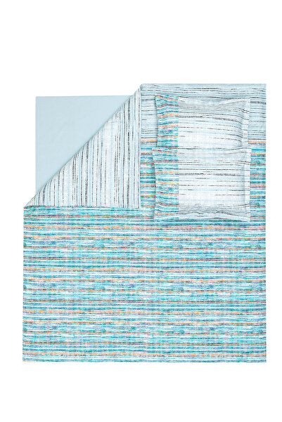 Yataş Martin Double Ranforce Duvet Cover Set - Blue