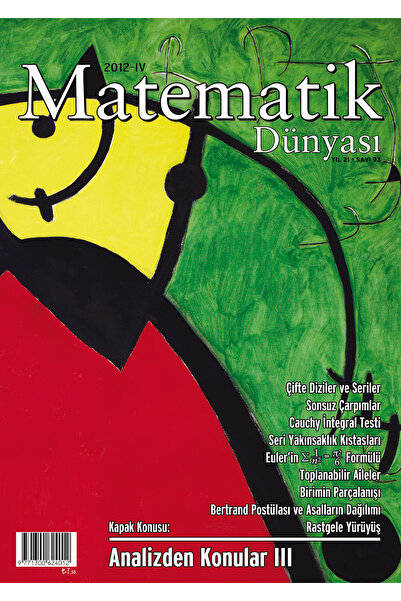 Nesin Yayınevi Matematik Dünyası Dergisi Sayı:93 Yıl:2012 - IV