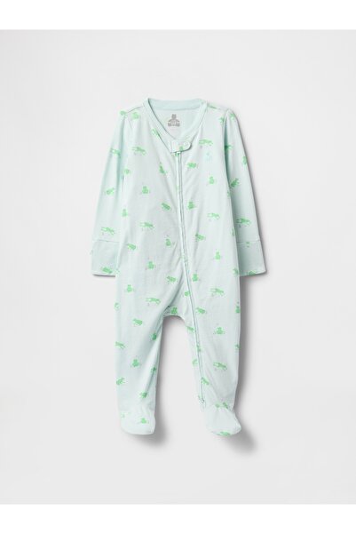GAP Bebek Yeşil First Favorites Organik Pamuk Tulum