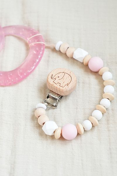 Freesure Wooden Pacifier Chain - Pacifier Strap - Pacifier Holder