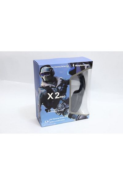 X2 Gaming Headset with Microphone and LED Light for Mobile, PS4, PC, Over-Ear, Black