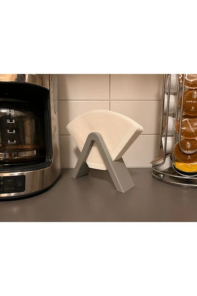 BamBam Sanat 3d Coffee Filter Rack Filter Stand Filter Coffee Holder 2 Pcs
