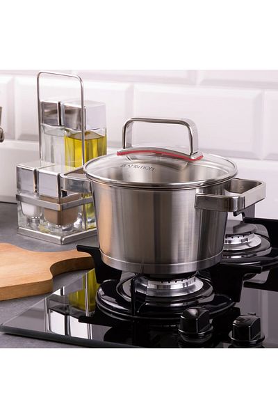 Ambition Stainless steel pot with lid 16cm, 1.6L, Selection