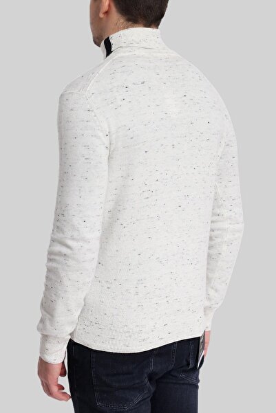 BOSS Regular Fit Erkek Kazak Bej
