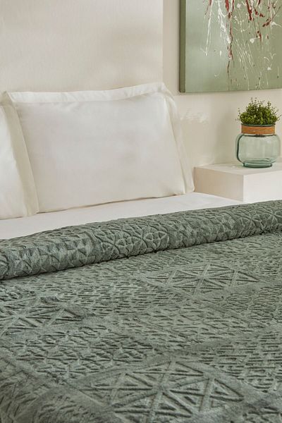 Karaca Home Κουβέρτα Blair Single Embos Sage