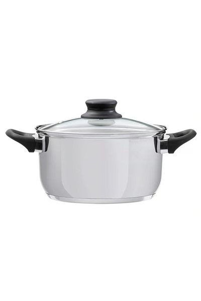 Domotti Stainless steel pot with lid 26cm, 7.6L, Lima