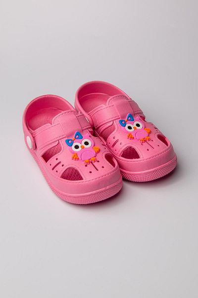 The Red Kids Owl Figured Non-Slip Soft Sole Slippers Pink