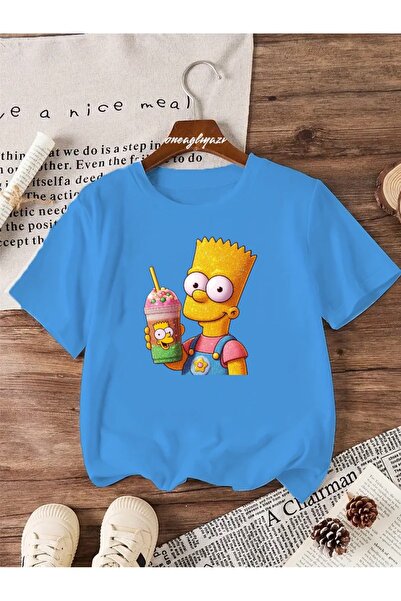 H&GHAMLEGİYİM Bart Sb Printed Children's Oversize T-Shirt