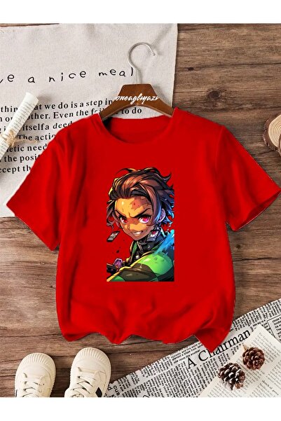 oneagılyazı Ubojica demona Štampano Dete Oversize kroj T-shirt