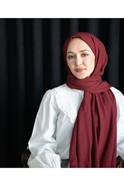 moon scar Krinkıl Soft Şal SRLD41-Kırmızı