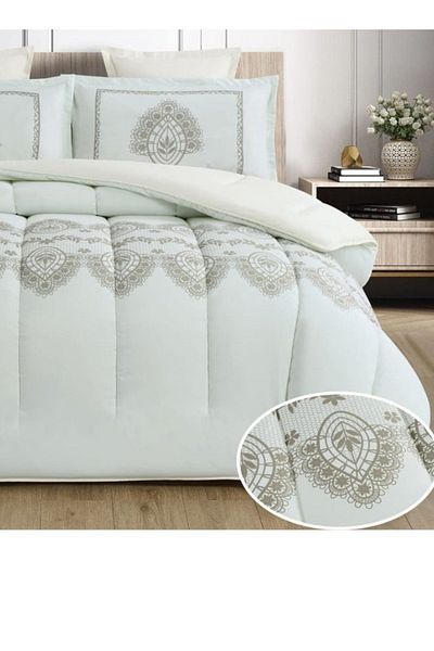 Moon Luxury 4-Piece Single Duvet Set (220 x 170 cm) - Fits a 120 x 200 cm bed