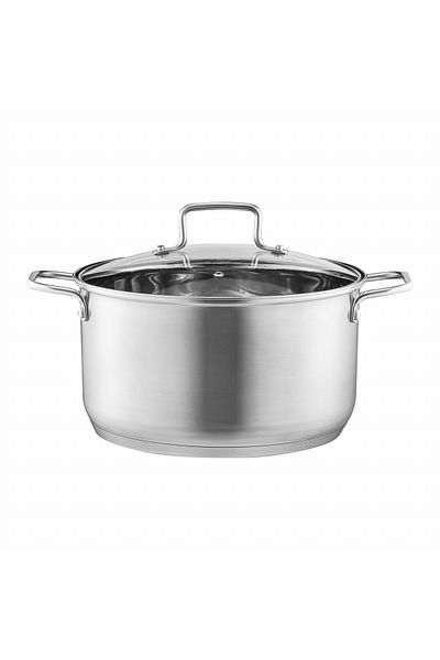 Ambition Stainless steel pot with lid 26cm, 6.5L, Hugo