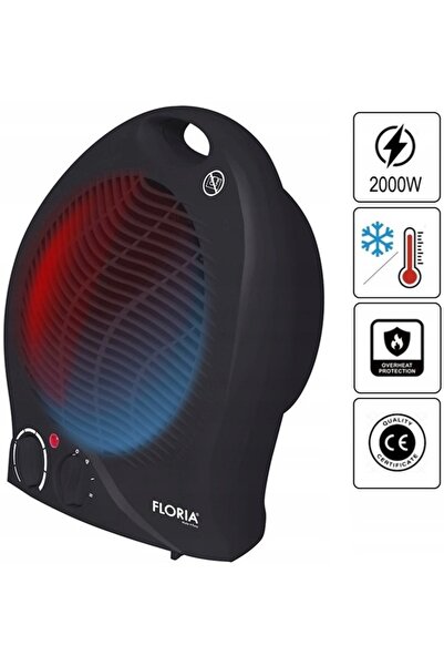 Floria Topné těleso ZLN6172, 2000 W, 2 úrovně ohřevu + chlazení, ochrana proti přehřátí, nastavitelný termostat