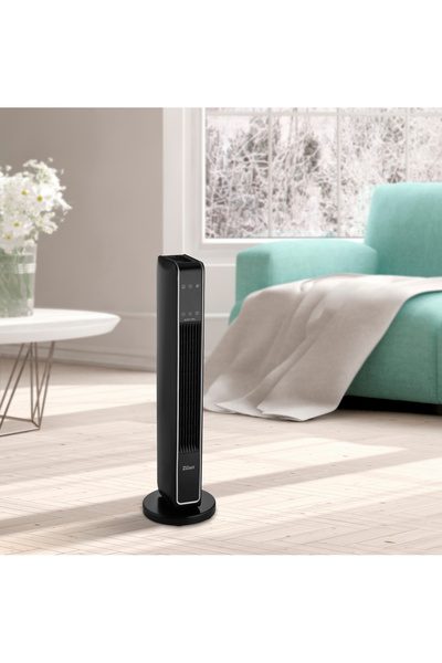 Zilan Keramický topný sloup ZLN2076 černý, 2200 W, dotyková obrazovka, 8hodinový časovač