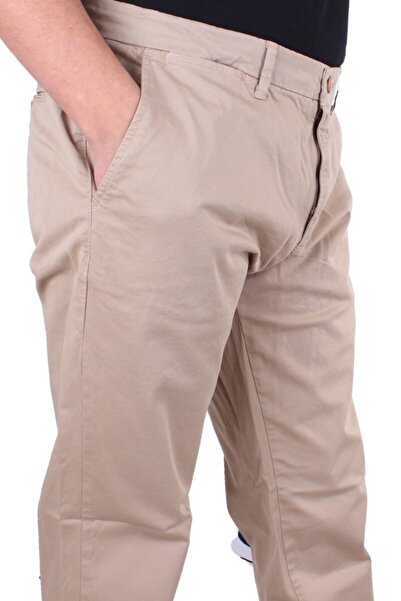 Twister Jeans Ανδρικό παντελόνι από καμβά - Twister Togo 728 μπεζ ψηλόμεσο και άνετο πόδι