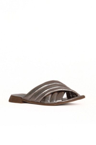 Bueno Shoes Mink Leather Women's Flat Slippers 01Wu1803