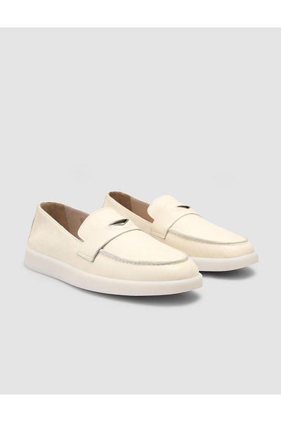 Cabani Laofer de damă 100% piele naturală bej
