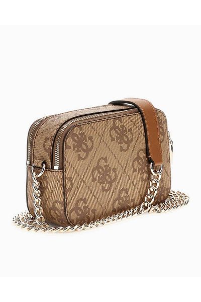 Guess Izzy Monogram Printed Camera Bag