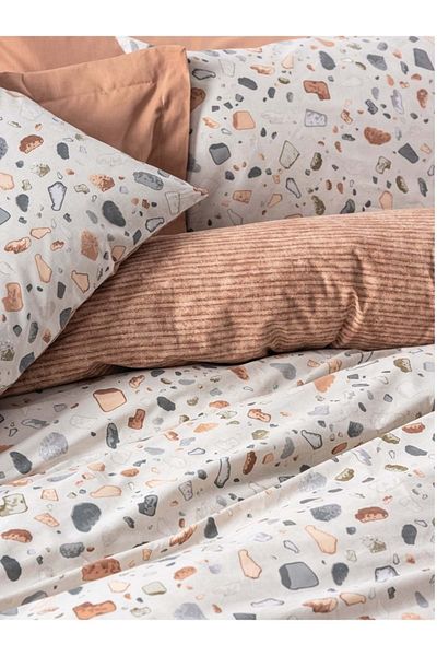 Cotton Box Комплект завивка с минималистичен дизайн, единичен Rnf, чаршаф с ластик 10x15