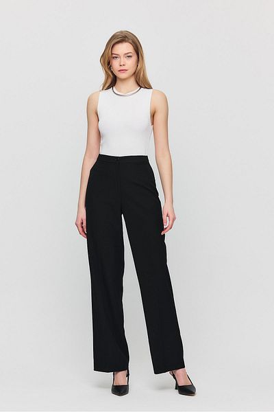 Rays High Waist 1001 Black Double Pencil Pants