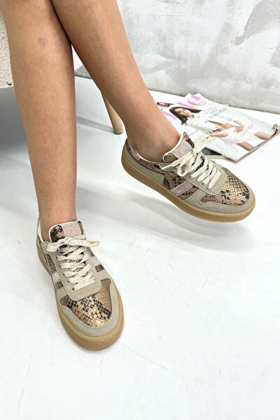 inizio Beige Women's Sports Shoes Ds067