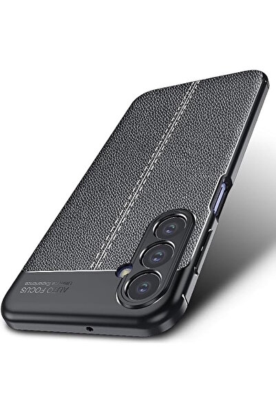 m.tk moveteck Samsung Galaxy A56 Kılıf Kamera Çıkıntılı Deri Görünümlü Dikiş ...