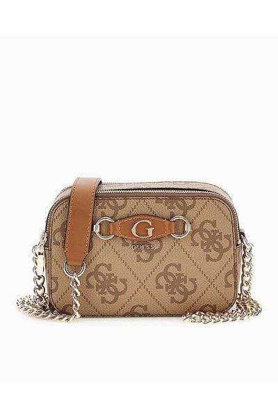 Guess Izzy Monogram Printed Camera Bag