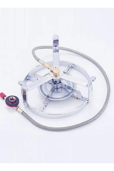 Cady One Round gas stove, strong steel, for trips and camping, practical and easy to carry