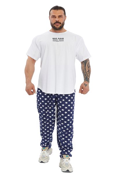 Big Sam Starry Relaxed Cut Body Pants Sweatpants 826