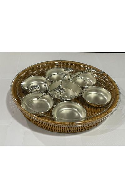 Cady One 9 Pieces Serving Trays Set With Lid
