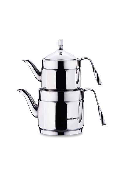 KORKMAZ Stainless Steel Teapot Set. Capacity. 0.9lt / 1.6lt