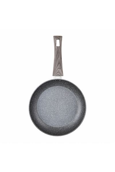 Ambition Tigaie universala 24cm, invelis Qualum Basic Stone Edition, Wavy