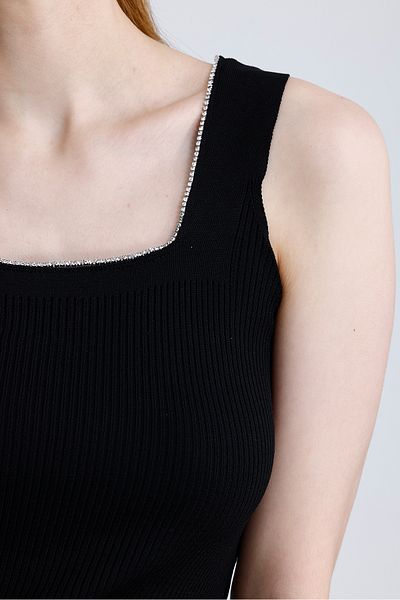 For Angels Tricou de bază cu guler de piatră și curea groasă