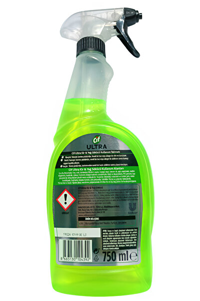Cif CİF ULTRA ANINDA ETKİ KİR & YAĞ SÖKÜCÜ 750 ML