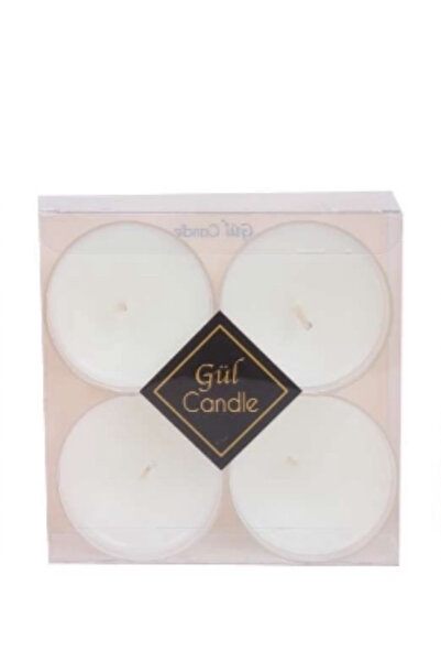 Gül Mum 4 Lü Kapsül Mum Vanilya Kokulu