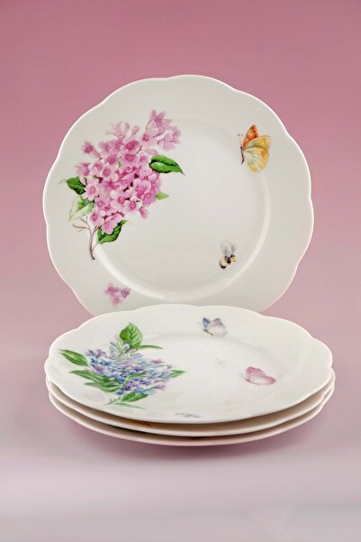 Bursa Porselen Dekor Miranda 4 Piece Porcelain Serving Plate