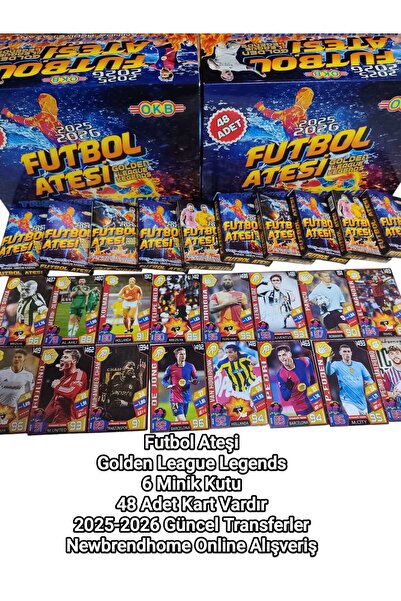 Emrah Gültekin Futbol Ateşi Golden League Legends (6 Mini Kutu 48 Adet Kart) ...