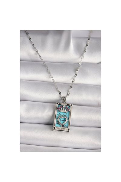Skygo 316L Steel Silver Color Pink Zircon Stone Crown Heart Portrait Model Women's College - Tj-Bko9669