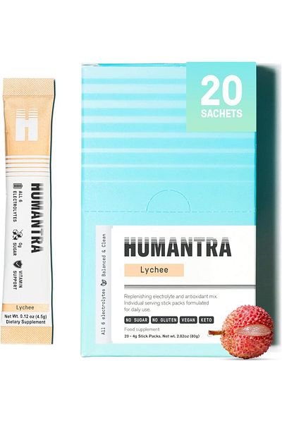 Humantra Electrolyte Lychee flavour 80g , 20 Sachets