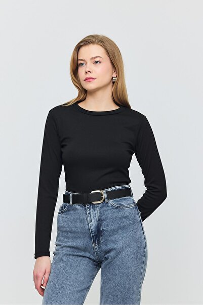 Rays 2132 Bluză cu gât negru