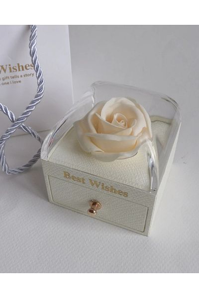 Reorah Collection White Jewelry Box-Products Not Included