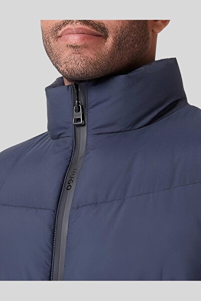 HUGO Dik Yaka Erkek Mont Lacivert