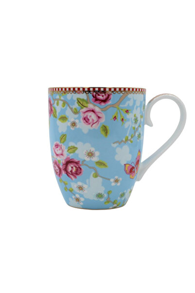 Pip Studio Porcelain mug, Pip Studio, Chinese Rose collection, blue, 350ml