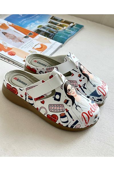 Zuum Dr Betty Printed Anatomic Women's Sabo - Doctor