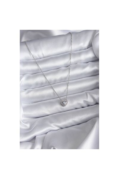 Skygo 316L Steel Chain Zircon Stone Charm Women's Necklace - Tj-Bko7819