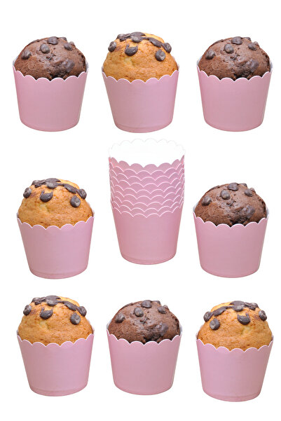 Larenya Cupcake and Muffin Cake Mold for Birthday Party - Set of 25