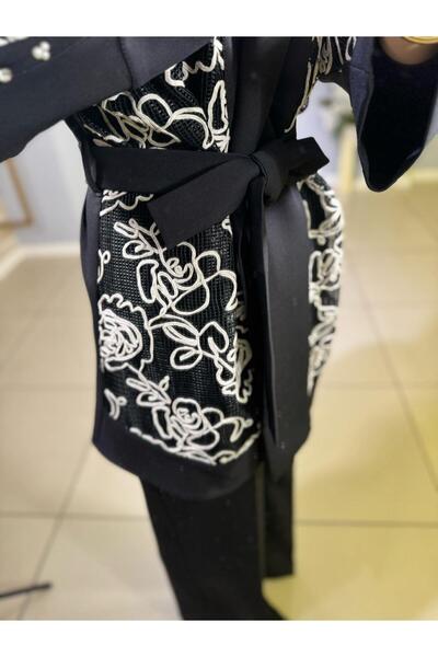 miaruj Miaruj Double Crepe Fabric Wide Leg Pants with Side Pockets