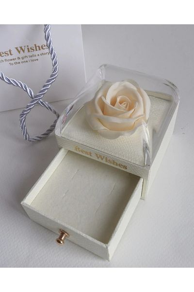 Reorah Collection White Jewelry Box-Products Not Included